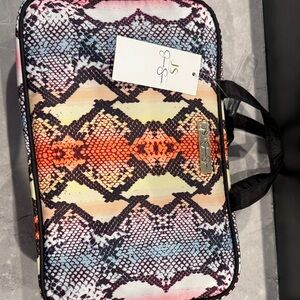 Jessica Simpson Multicolor Snake Print Weekender